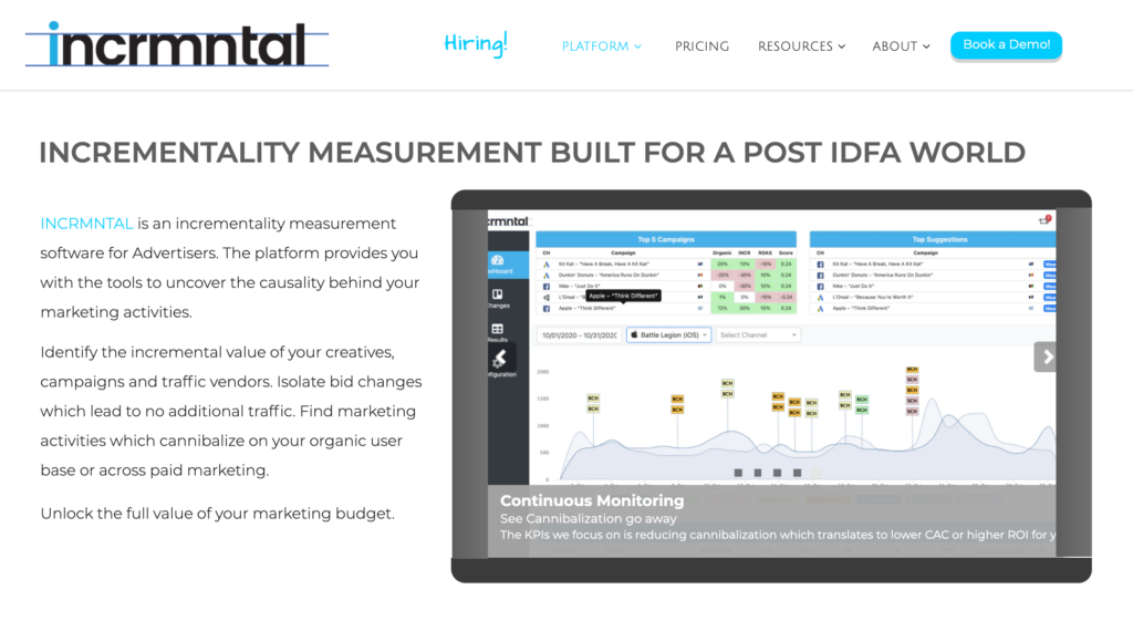 incrmntal incrementality measurement